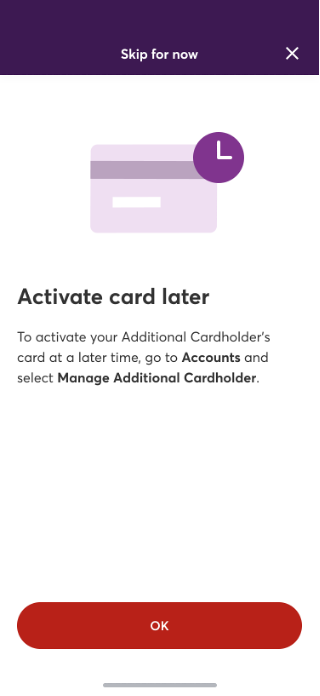 I wrote instructional copy that guided users and directed them to the appropriate channel in case they decided to complete the activation process later.