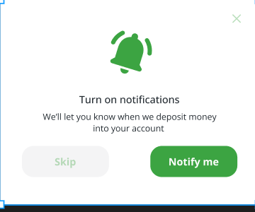 I introduced this modal to encourage users who may not have notifications turned on to enable them, while highlighting the benefits.